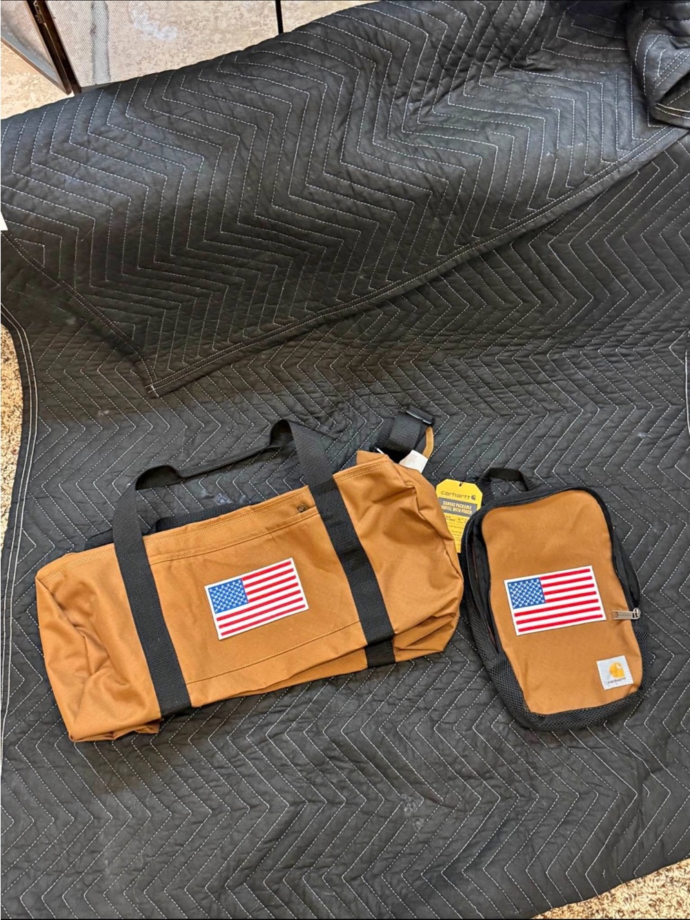 2-in-1 travel/ duffel bag set from Carhartt